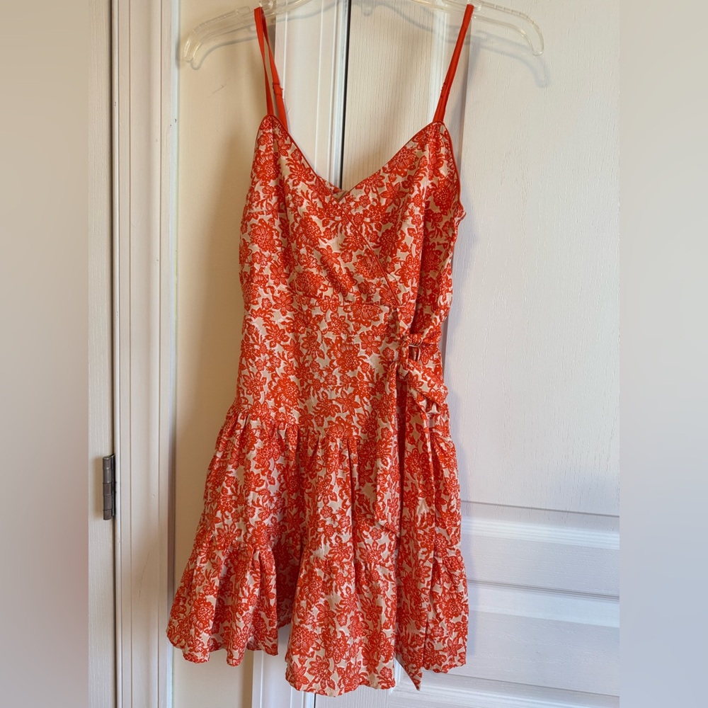 Floral fit and flare mini